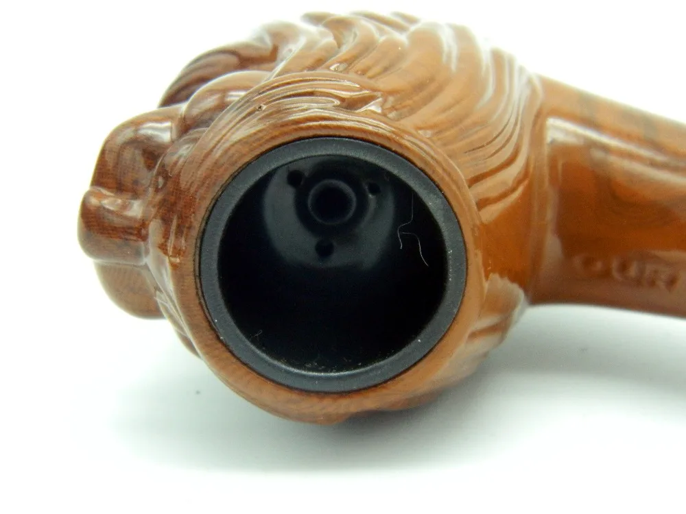 Деревянная трубка для курения с длинным львом 1 шт. ручная работа высокое