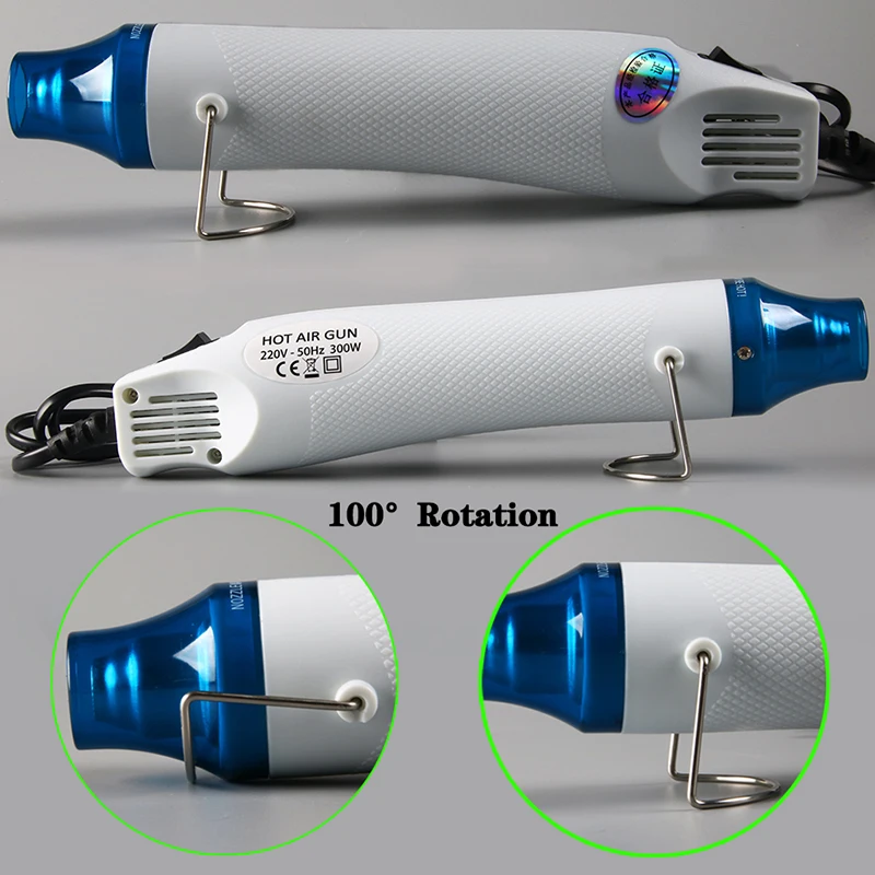 Heat gun 220V 300W DIY Hot air Power tool Hair dryer soldering Supporting Seat Shrink Plastic Air | Инструменты