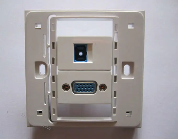 1 шт. универсальная настенная розетка 86 мм с разъемами VGA SC|socket ball|plate woodsocket f |