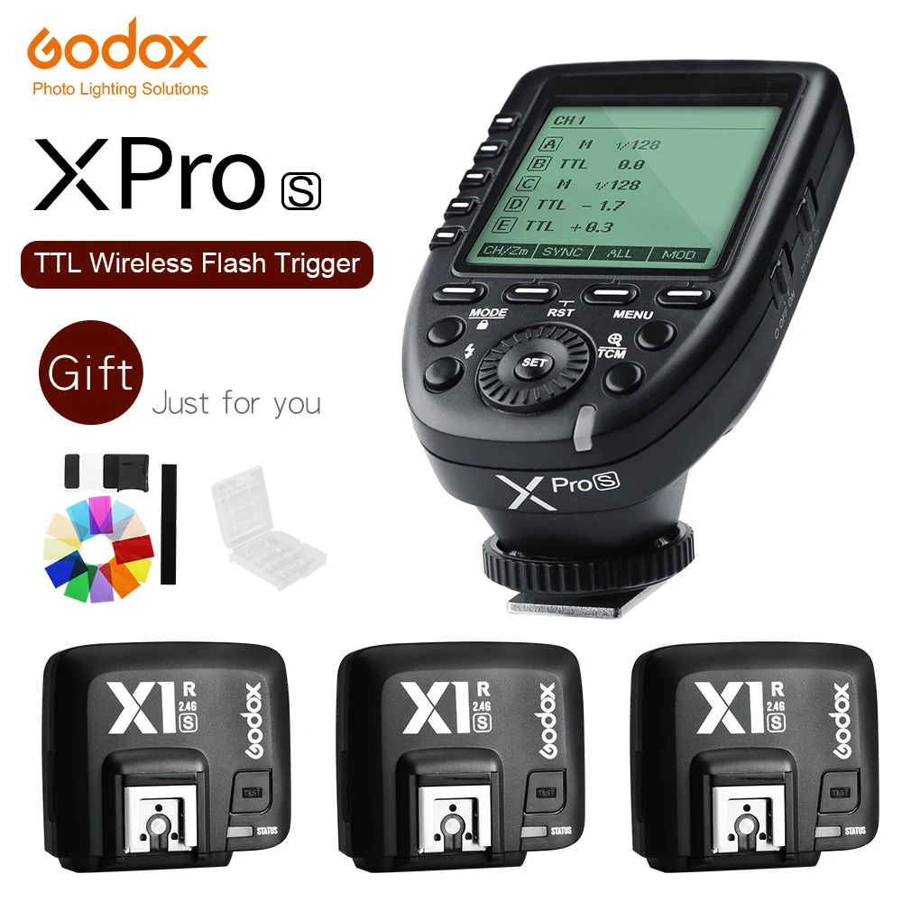 Беспроводной пульт дистанционного управления Godox Xpro-S TTL II 2 4G X с приемником