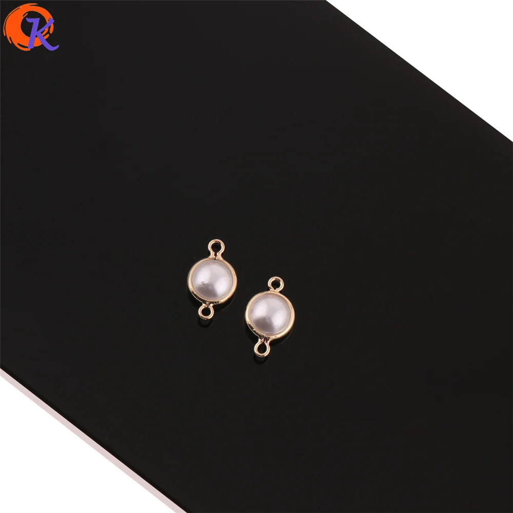 

Cordial Design 100Pcs Jewelry Accessories/Earring Connectors/Imitation Pearl/DIY Jewelry Making/Hand Made/Earring Findings