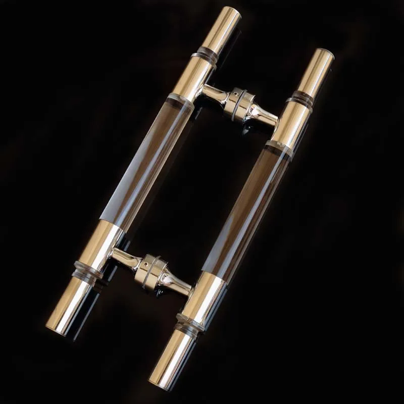 400mm modern simple fashion crystal glass door handles stainless steel bathroom pulls | Обустройство дома