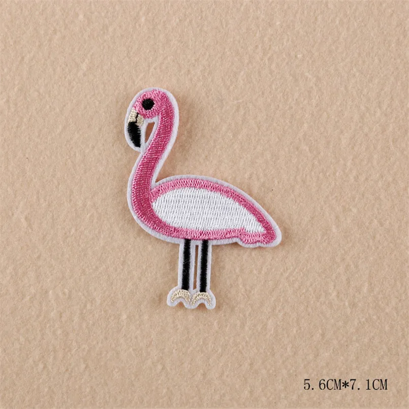 Фламинго Единорог Вышивка Патчи Ручные Швейные Аппликация Для Полосы Аксессуар