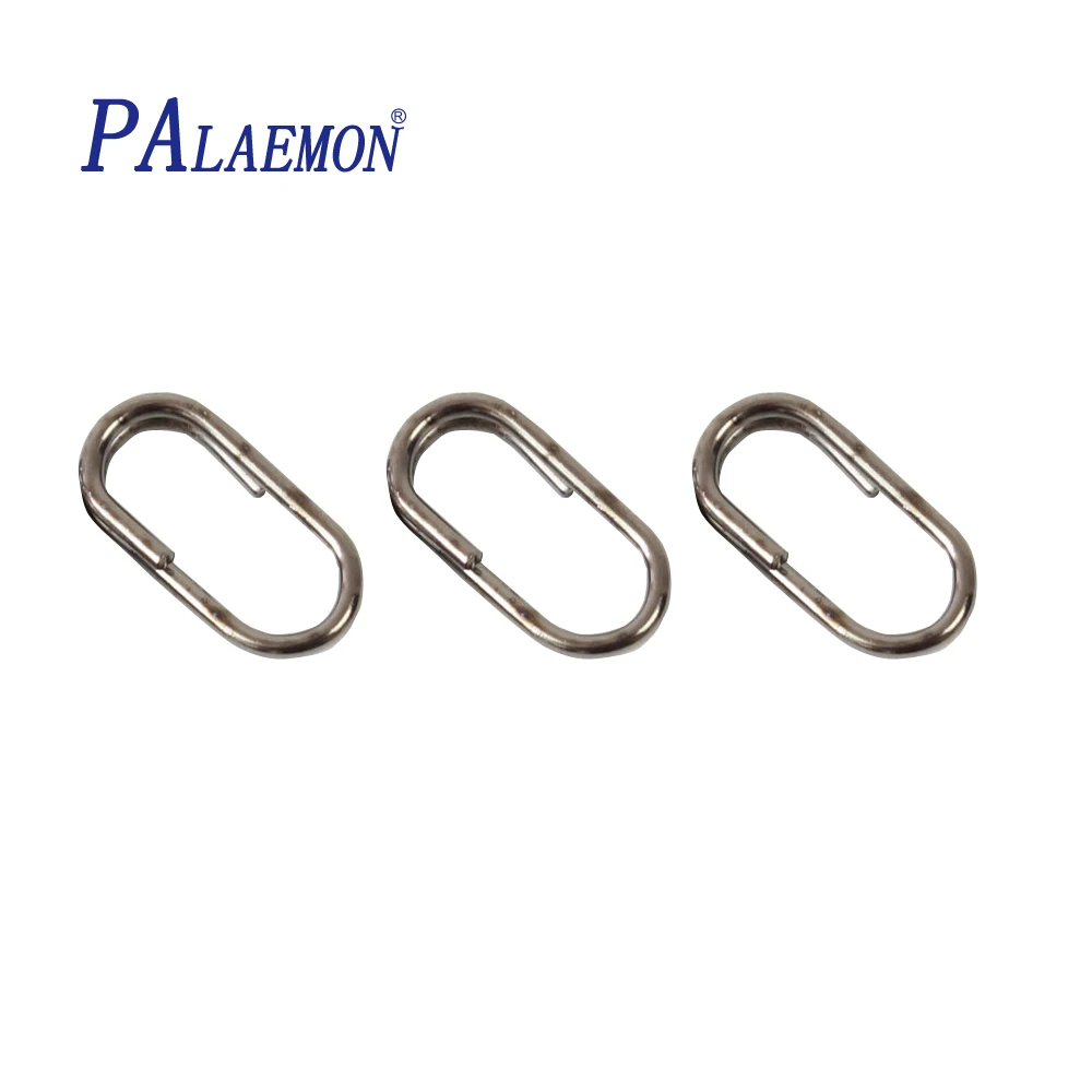 PALAEMON 100 шт./лот рыболовный соединитель овальное разделенное кольцо оснастка