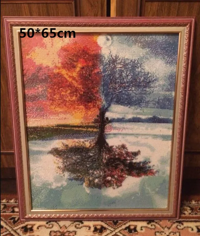 Miaodu полная Алмазная 5D картина &quotсделай сам&quot сезонное дерево вышивка крестиком