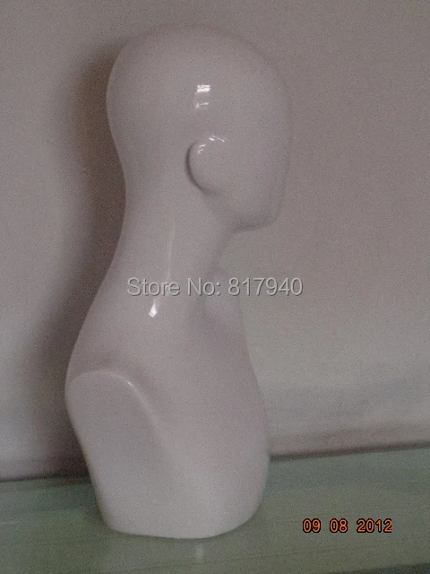 Высококачественная искусственная белая голова бюст манекен для фото головных