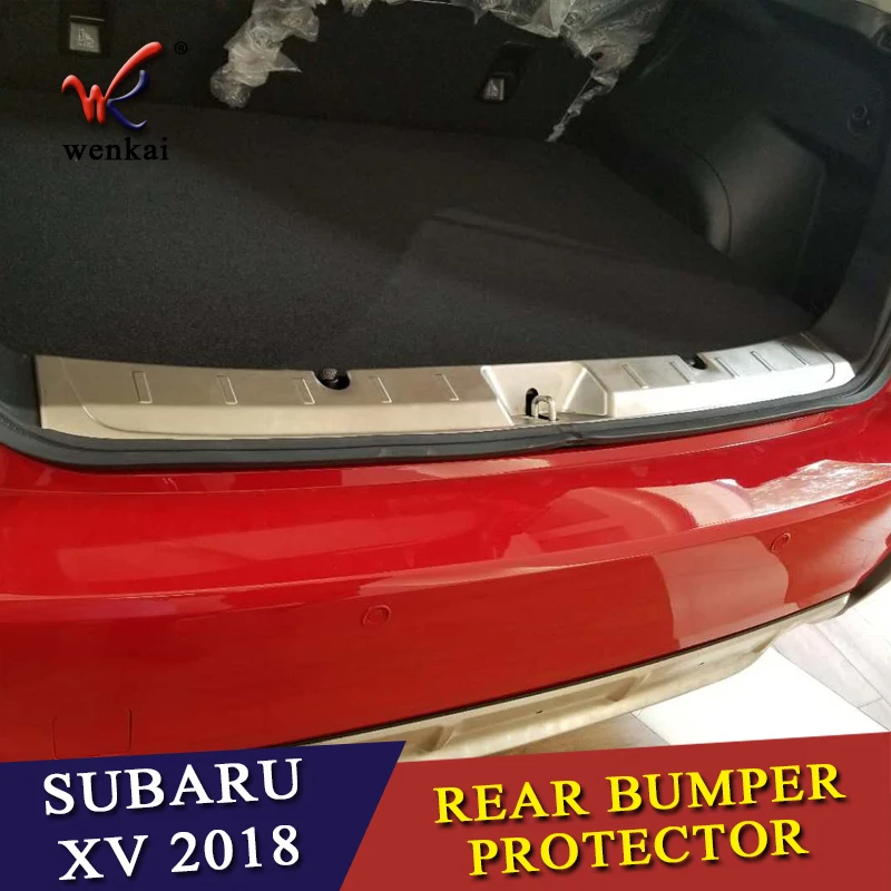Аксессуары для SUBARU XV 2017 2018 защитная крышка заднего бампера Накладка на порог