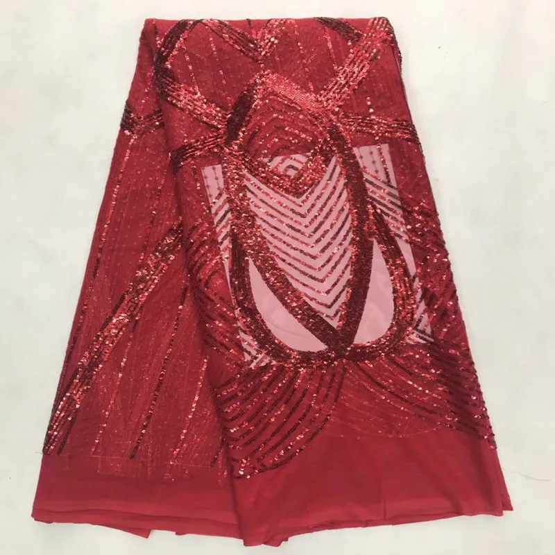 Горячая продажа 2019 вышивка французская кружевная ткань с африканскими пайетками