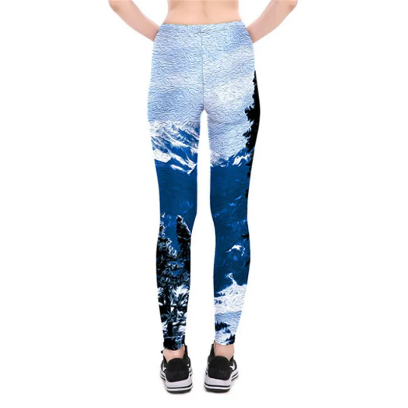 Леггинсы высокого качества Женская Сексуальная облегающая одежда брюки снежные