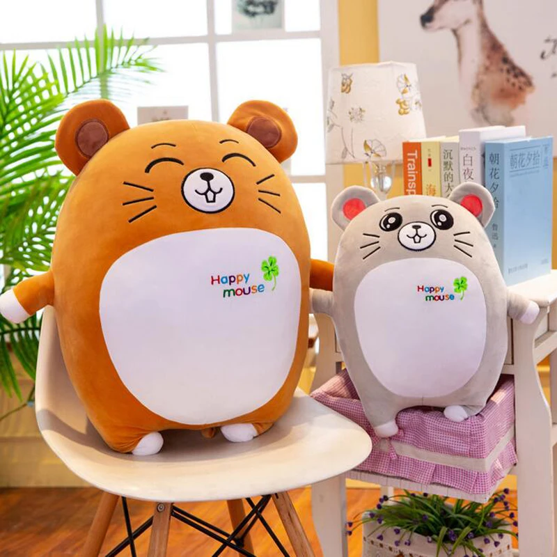 Креативная мультяшная Кукла Happy Mouse плюшевые игрушки плюшевая игрушка в виде