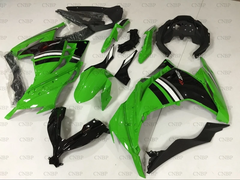 Для Kawasaki Zx300r 13 14 полный набор тела EX300 2013 2015 Зеленый Черный Боди для наборы