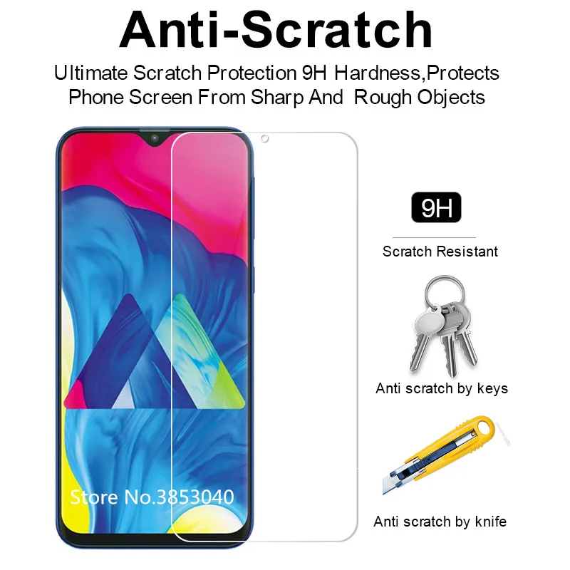 Закаленное стекло для samsung Galaxy M20 M205F-DS защита экрана 2.5D 9H на телефон защитное |