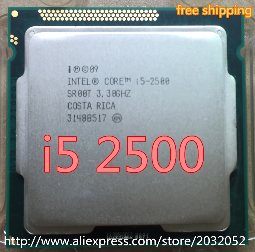 Процессор lntel i5 2500 SR00T 3 30 ГГц четырехъядерный LGA1155 6 Мб кэш памяти 95 Вт I5 процессор