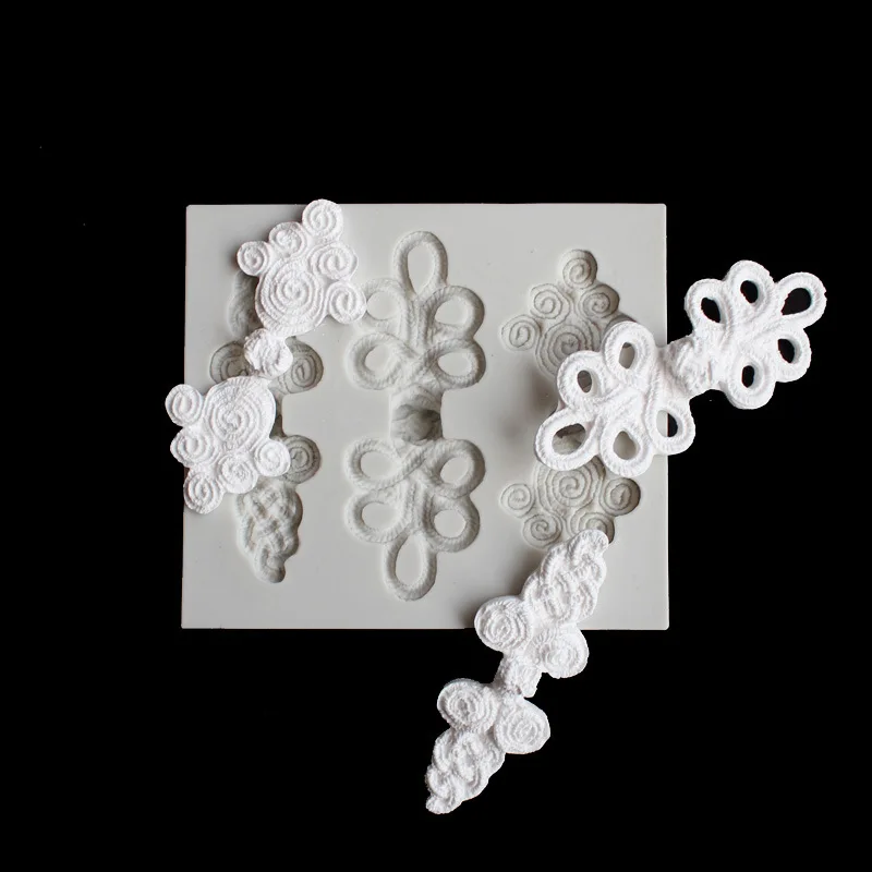 Китайский узел силиконовые формы DIY помадка торт плесень шоколад fudge сухой Pez