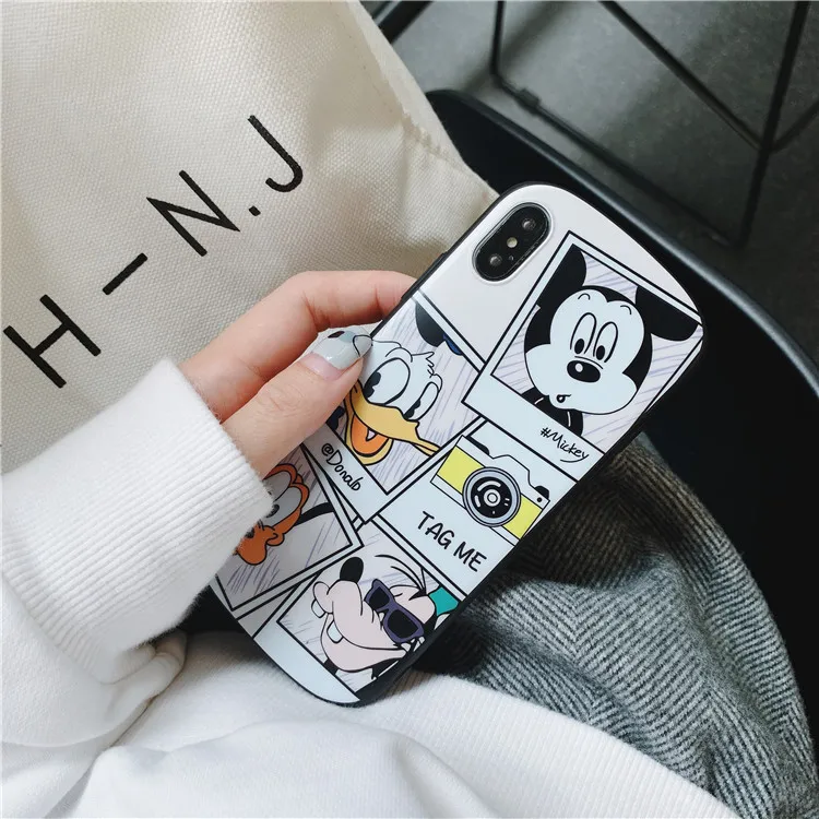 Роскошный мультяшный рисунок Дональд Дак граффити чехол для iPhone 6 6S 7 8 Puls X XS Max XR