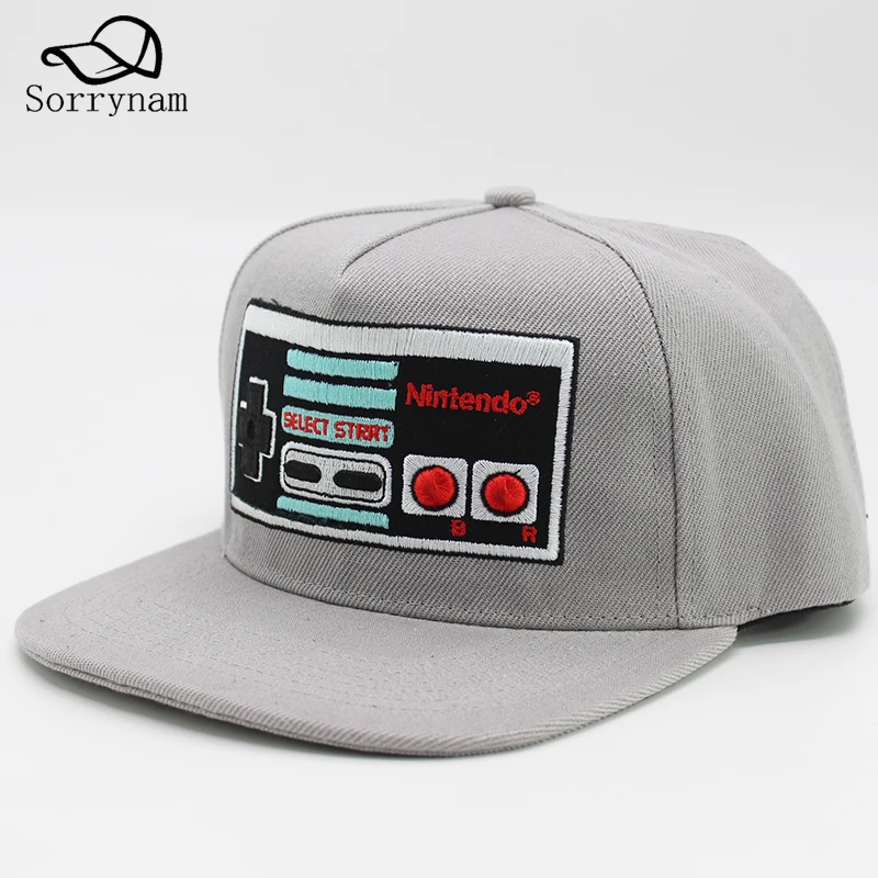 Nintendo консоли Забавные Creative Дизайн хип Кепки шляпа Для мужчин женщин мода snapback S
