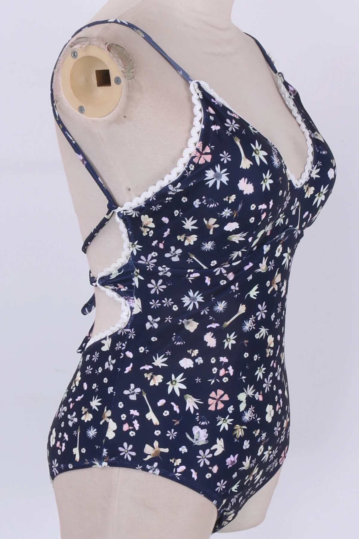 Женский бандажный купальник бикини с чашками пуш-ап и высокой талией купальный