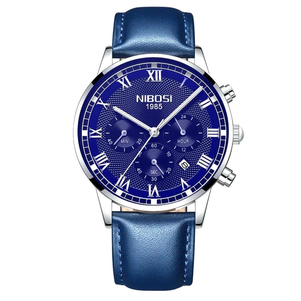 

NIBOSI Mens Watches Top Brand Luxury Quartz Watch Casual Business Wristwatches Waterproof Male Watch Relogio Mascu Clock