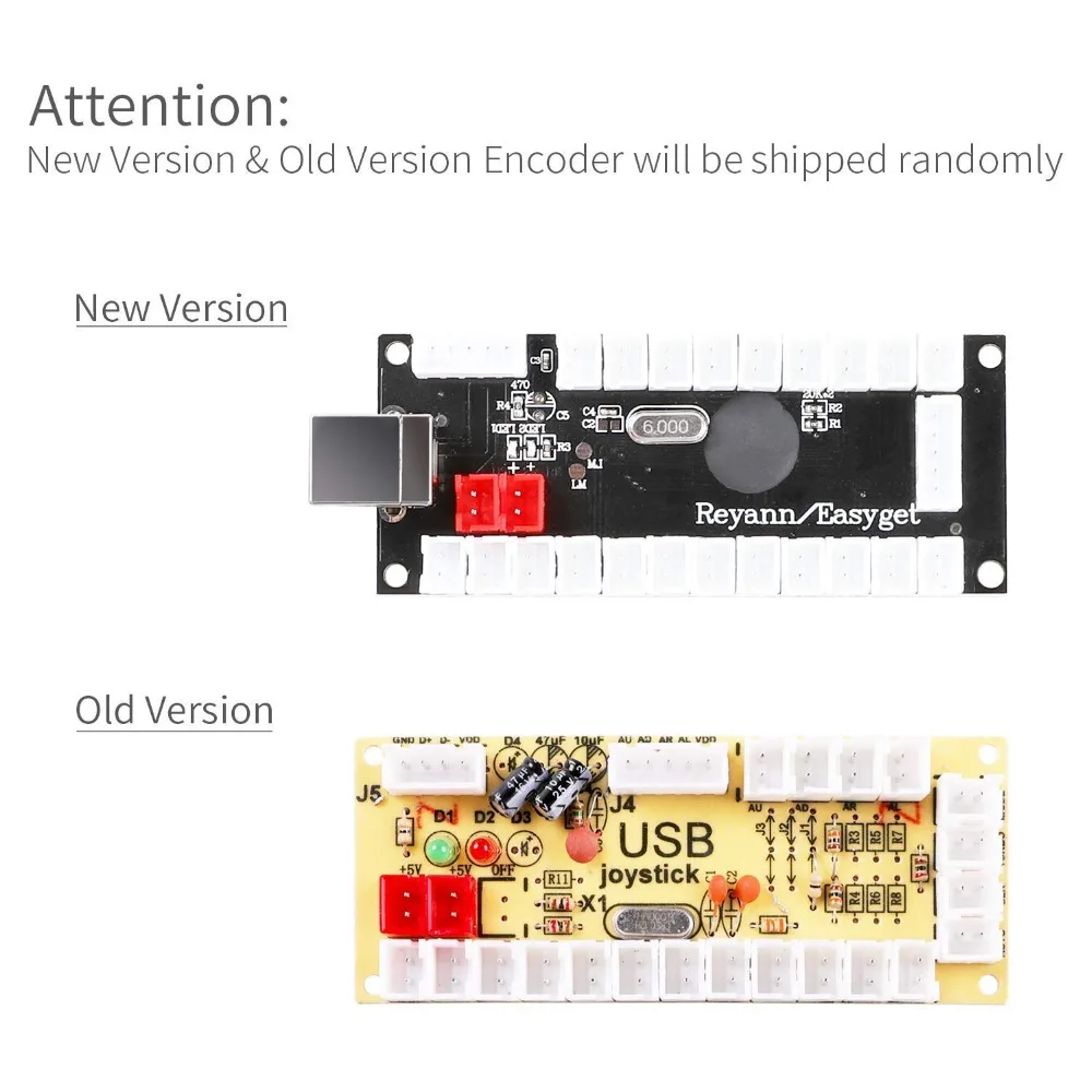 

2Player LED Arcade Kit for USB MAME PC Game & Raspberry Pi Controller DIY Zero Delay USB Encoder Arcade Joystick and push Button