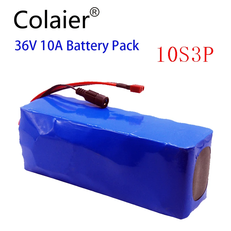 

Перезаряжаемый аккумулятор Colaier 36 в 10 Ач 500 Вт 18650, модифицированные велосипеды, защита для электромобиля 36 В с BMS
