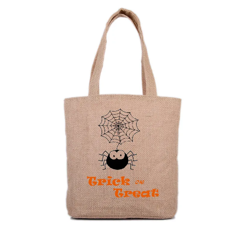 4 Types Jute Material Halloween Gift Bag Creative Strong Candy Wine Bags Decorations Home Events Parties Supplies | Дом и сад