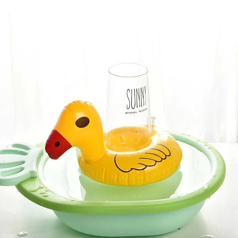 5 шт./лот лидер продаж надувной мини держатель для чашек напитков в виде розового