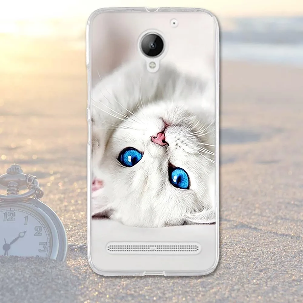 Чехол для lenovo Vibe C2 5 0 дюйма Тонкий чехол из ТПУ задняя крышка Lenovo c2 power K10A40 Мягкие