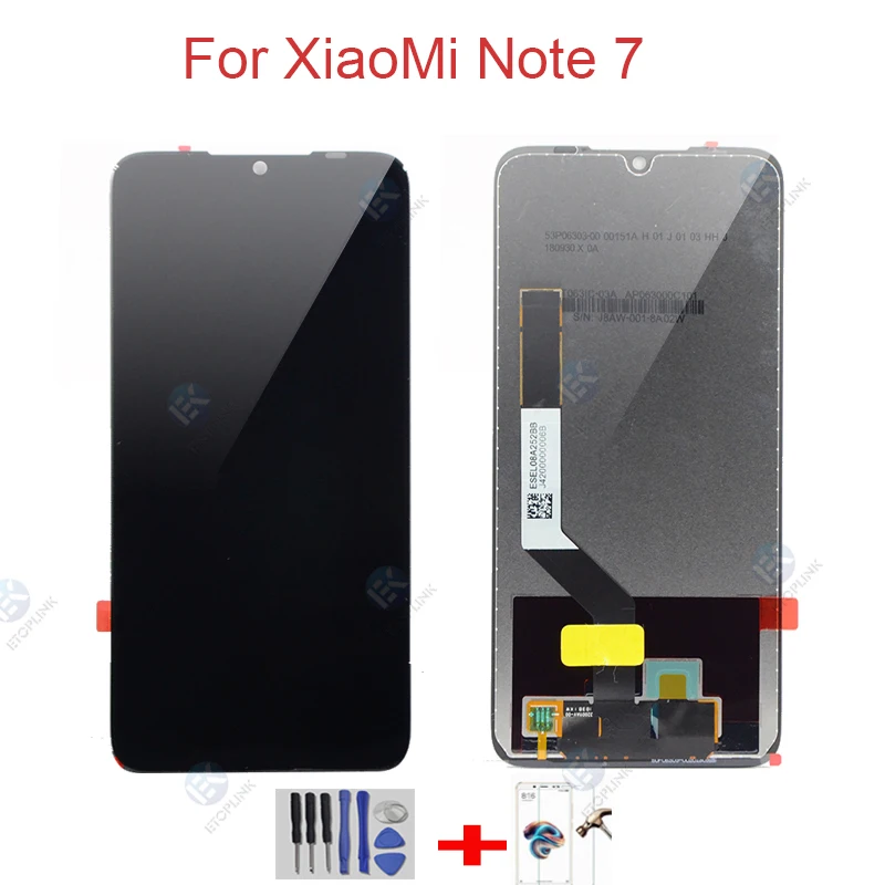 ETOPLINK 10 Point Touch For Xiaomi Redmi Note 7 Display Full LCD Screen Digitizer Assembly Replacement | Мобильные телефоны и