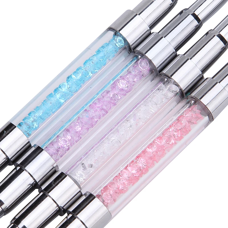 ELECOOL 8 Colors Rhinestone Acrylic Handle Eyelash Brushes Combs Wands Extension Applicator Spoolers Makeup Tool | Красота и здоровье