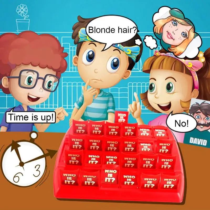 Who Is It Классическая семейная настольная игра догадка игры Дети Детская игрушка подарок DIY7470