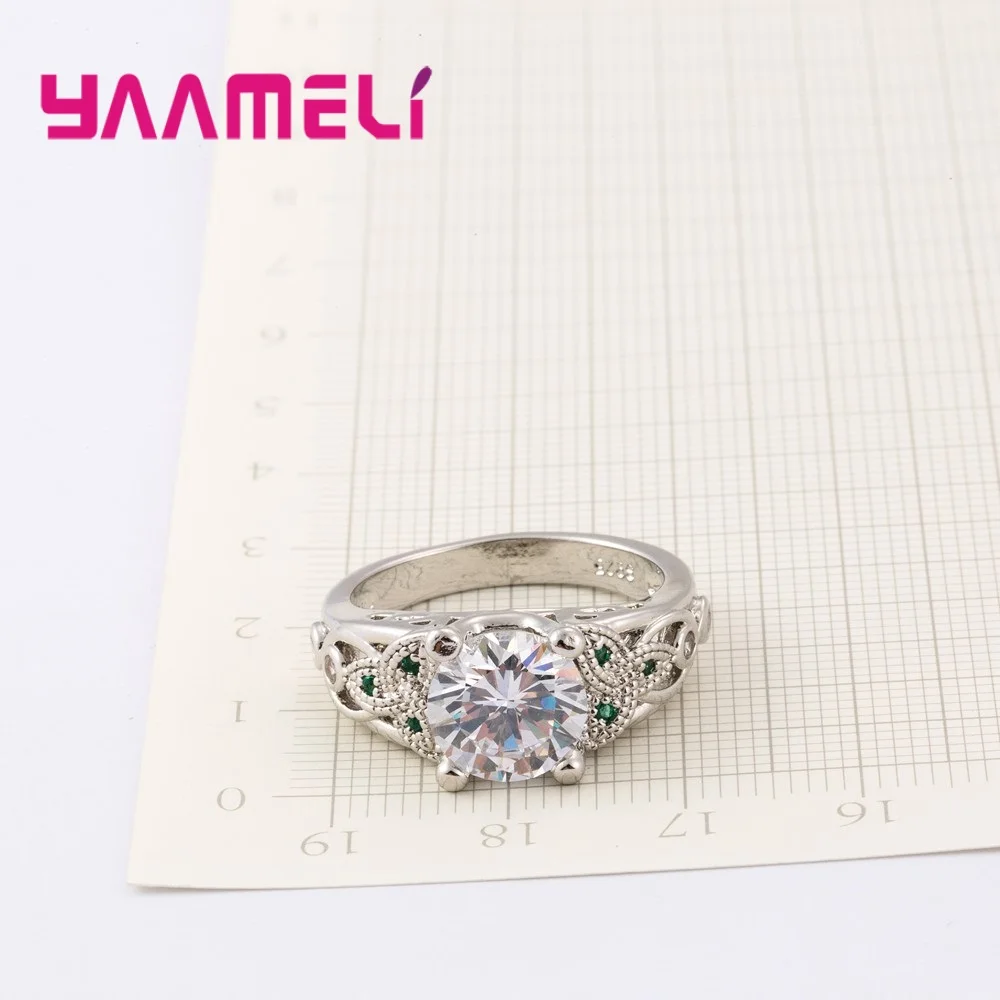 Лидер продаж кольца на палец из стерлингового серебра 925 пробы Супер Сияющие