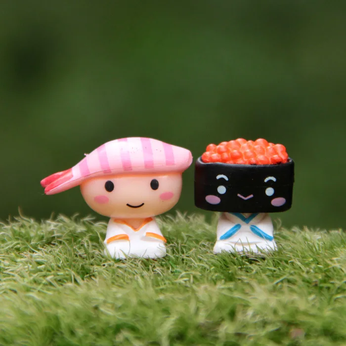 3 см 2 шт./лот украшения для влюбленных суши Ландшафтная кукла модель милая