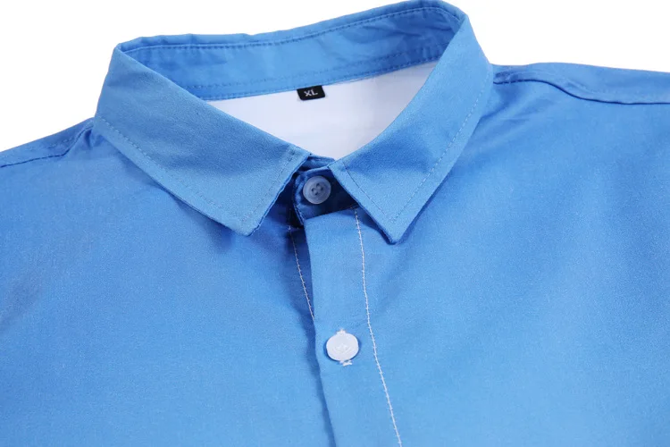 Повседневные рубашки новая мужская приталенная Классическая рубашка с