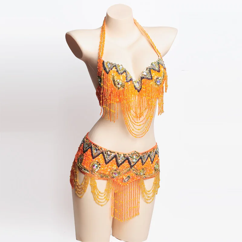 11 цветов костюм для танца живота в восточном стиле комплект из 2 предметов