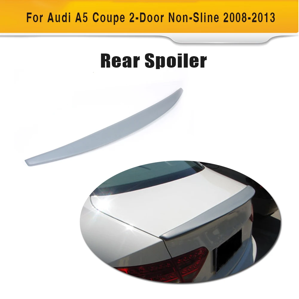 Серый праймер спойлер для багажника крыло Audi A5 2D Coupe Standard 2008 2016 не Sline цвет