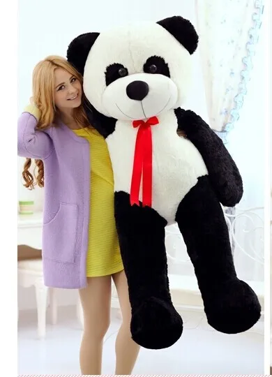 150 см панда плюшевая игрушка прекрасный шелковый пояс кукла подарок на день