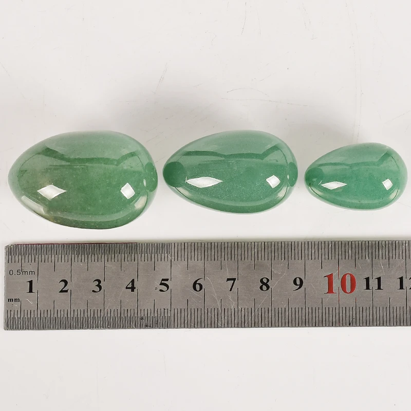 Натуральный зелёный авантюрин нефрит Йони яйцо незавершенного с подставкой