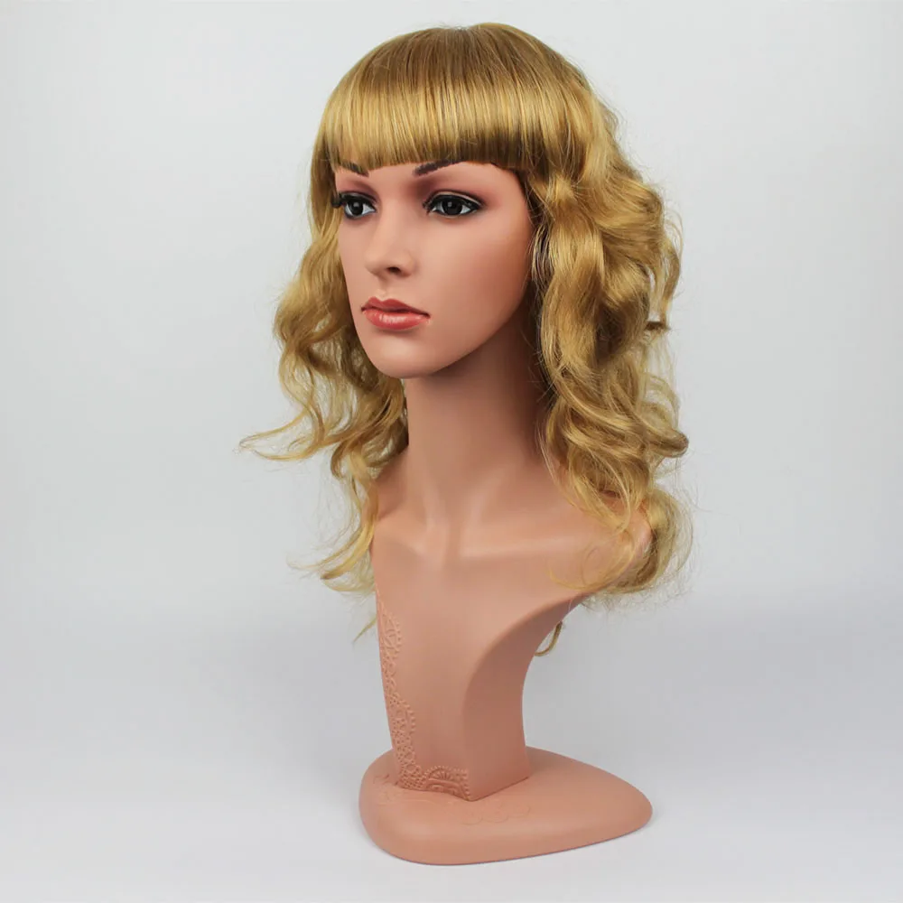 Высокое качество реалистичный PE женский манекен голова манекена с волосами для