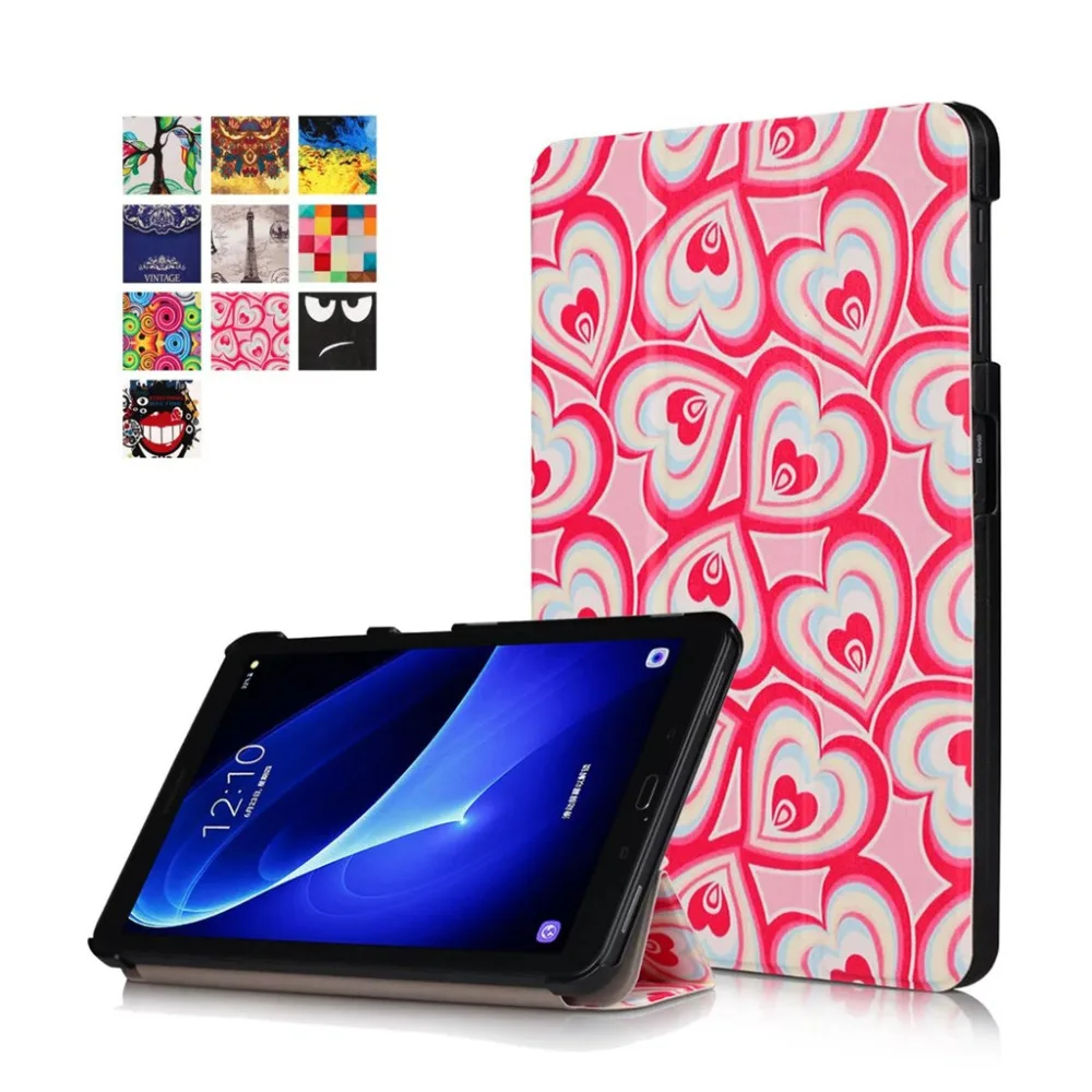 Чехол из искусственной кожи с магнитной подставкой для Samsung Galaxy Tab A 10 1 2016 T580 T585 T580N