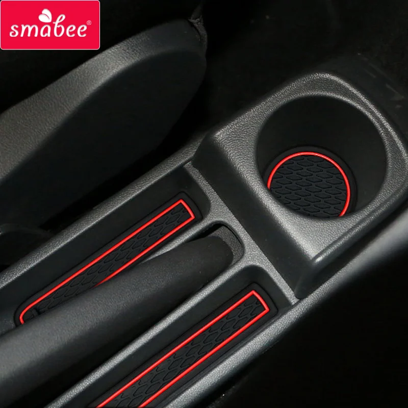 Противоскользящие коврики для ворот и чашек Volkswagen Polo GTI 2011 2019 2020 пылезащитные