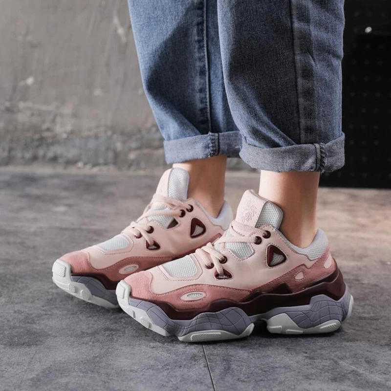 Мужские кроссовки для бега повседневная спортивная обувь из кожи пар