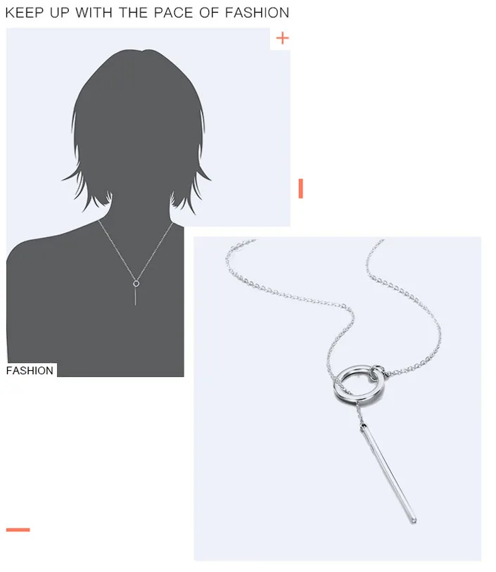 Ф. И. Н. С. 925 пробы, серебряная Длинная подвеска, подвеска, минималистичное женское ожерелье, минималистичное ювелирное изделие, Серебряное ожерелье 925