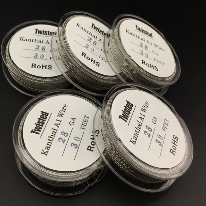 2 шт. витой сопротивление провода Отопление каждый рулон 30 футов 24 26 28 32ga витая