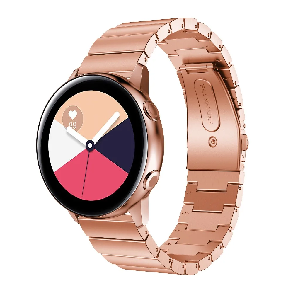 Ремешок из нержавеющей стали для Samsung Galaxy watch active браслет Gear S2/samsung 42 мм|Ремешки