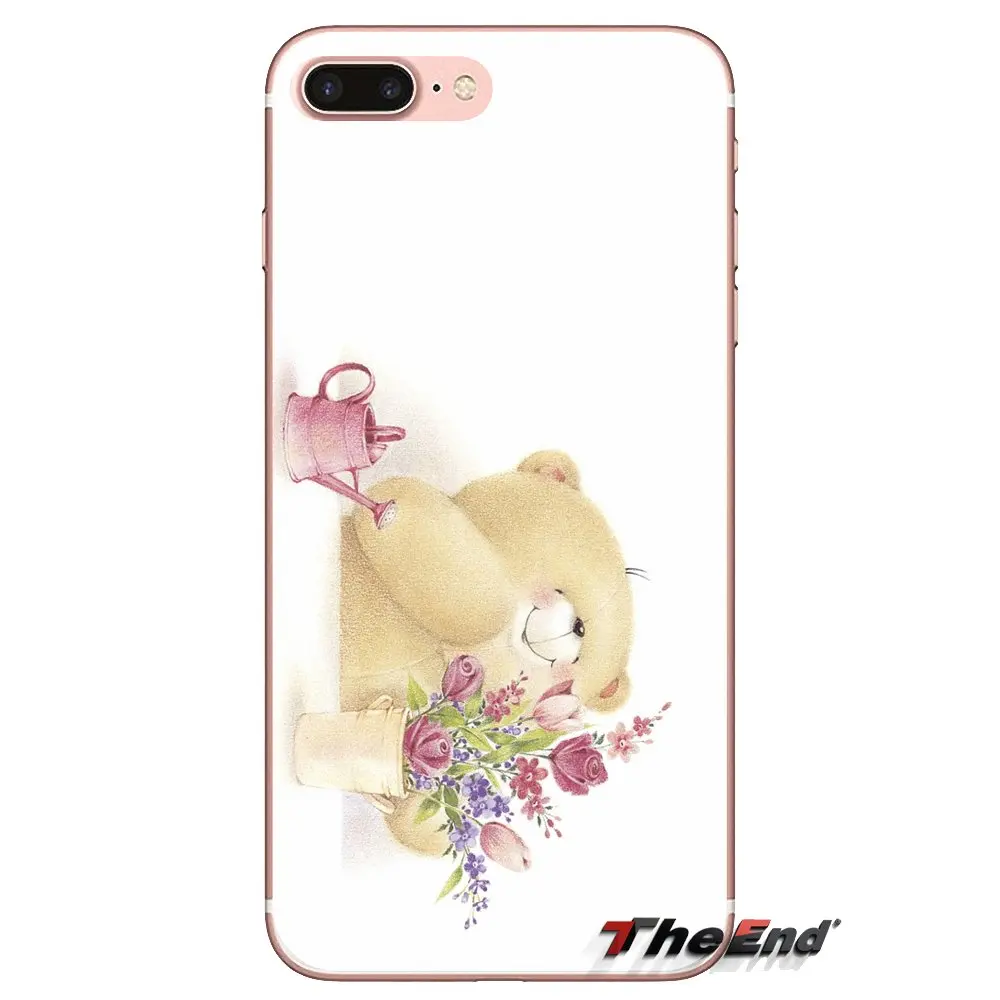 Прозрачные мягкие чехлы Forever Friends Bear Art для Samsung Galaxy S3 S4 S5 Mini S6 S7 Edge S8 S9 S10 Plus Note 3 4 5 8 9 |