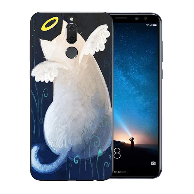5 9 дюйма для Huawei Nova 2i чехол телефона мягкий силиконовый Mate 10 Lite Luck Cat узорный TPU MaiMang