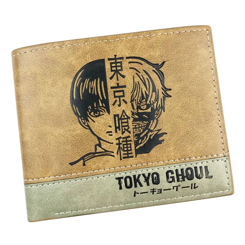 

Tokyo Ghoul Anime Men's Short Wallet Kaneki Ken Cartoon Money Bag Credit Card Holder Purse for Gift