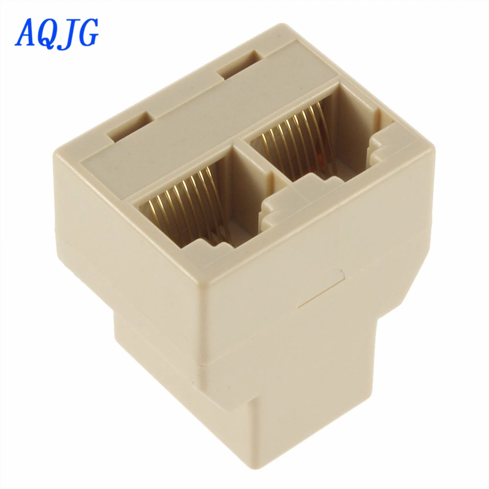 Разъем RJ45 Splitter Новый CAT5 CAT6 LAN Ethernet разъем адаптера 8P8C сети модульный ноутбука