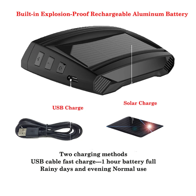 Система контроля давления в шинах CAREUD TPMS Solar U802 4 внутренних датчика