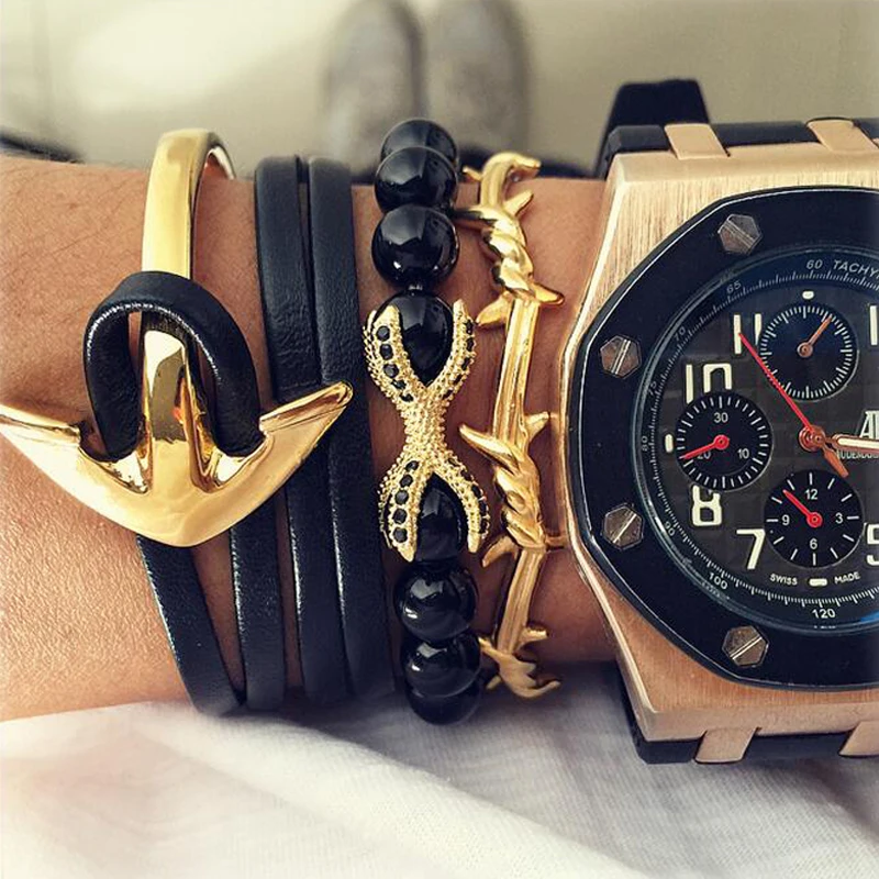 Браслет-манжета FYSARA в стиле панк с открытой спиральной проволокой Ювелирное